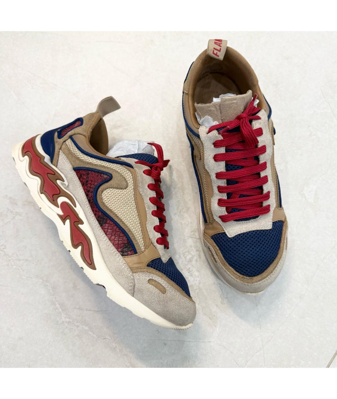 SANDRO Бежевые замшевые кроссовки, фото 9