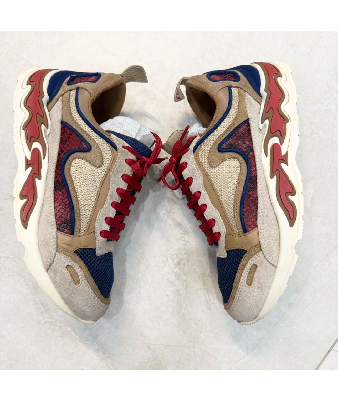 SANDRO Бежевые замшевые кроссовки, фото 2
