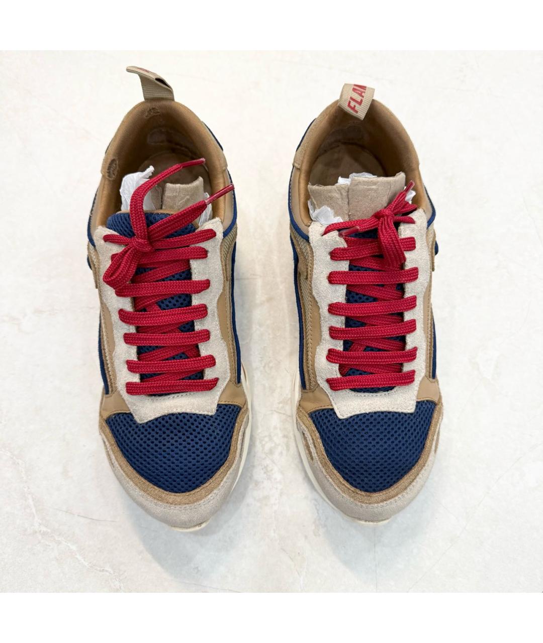 SANDRO Бежевые замшевые кроссовки, фото 7