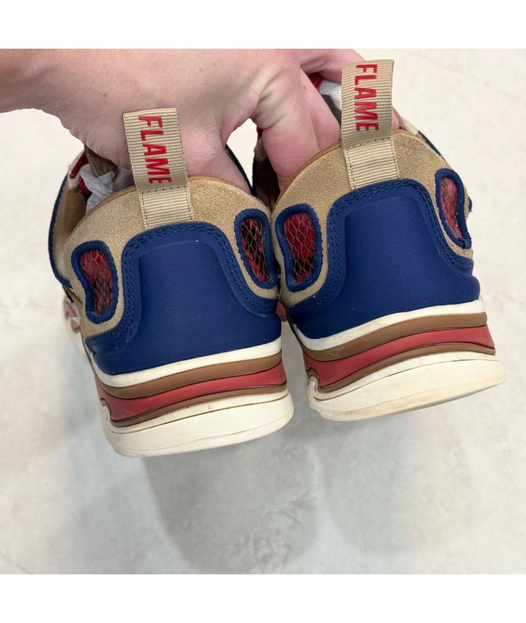 SANDRO Бежевые замшевые кроссовки, фото 5