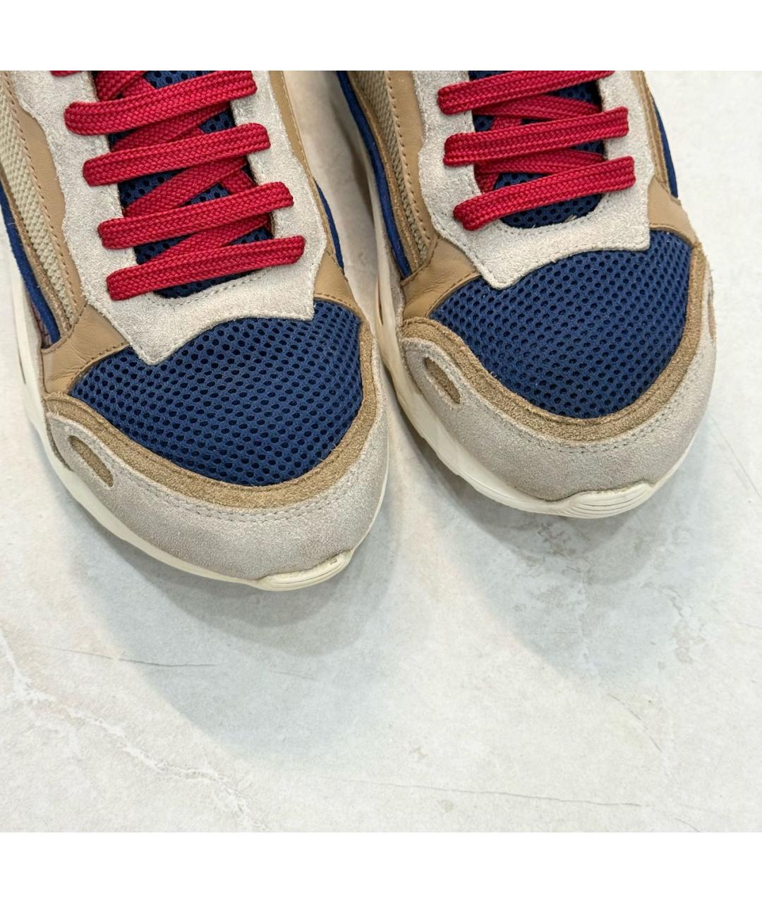 SANDRO Бежевые замшевые кроссовки, фото 4