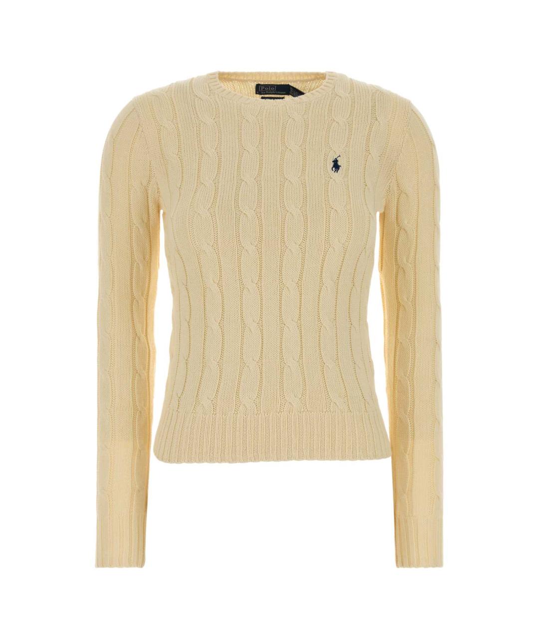 POLO RALPH LAUREN Желтый хлопковый джемпер / свитер, фото 1