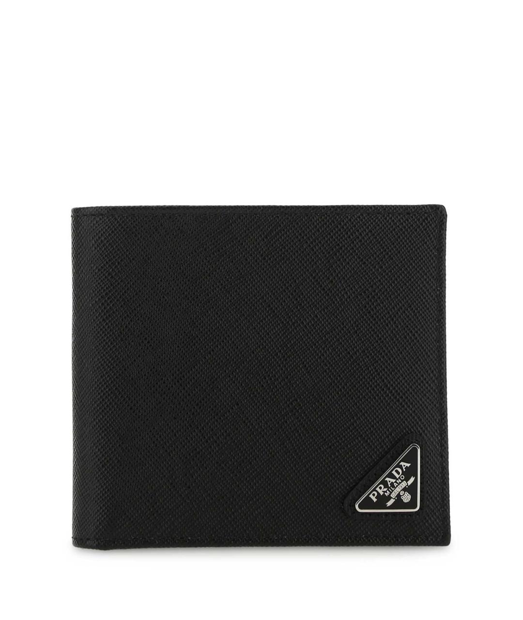 PRADA Черный кожаный кошелек, фото 1