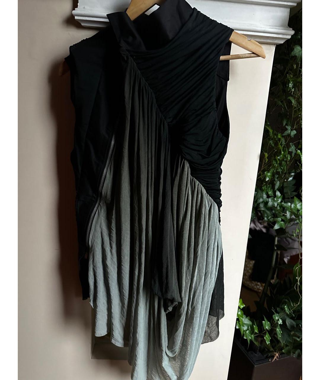 RICK OWENS Черная хлопковая блузы, фото 6