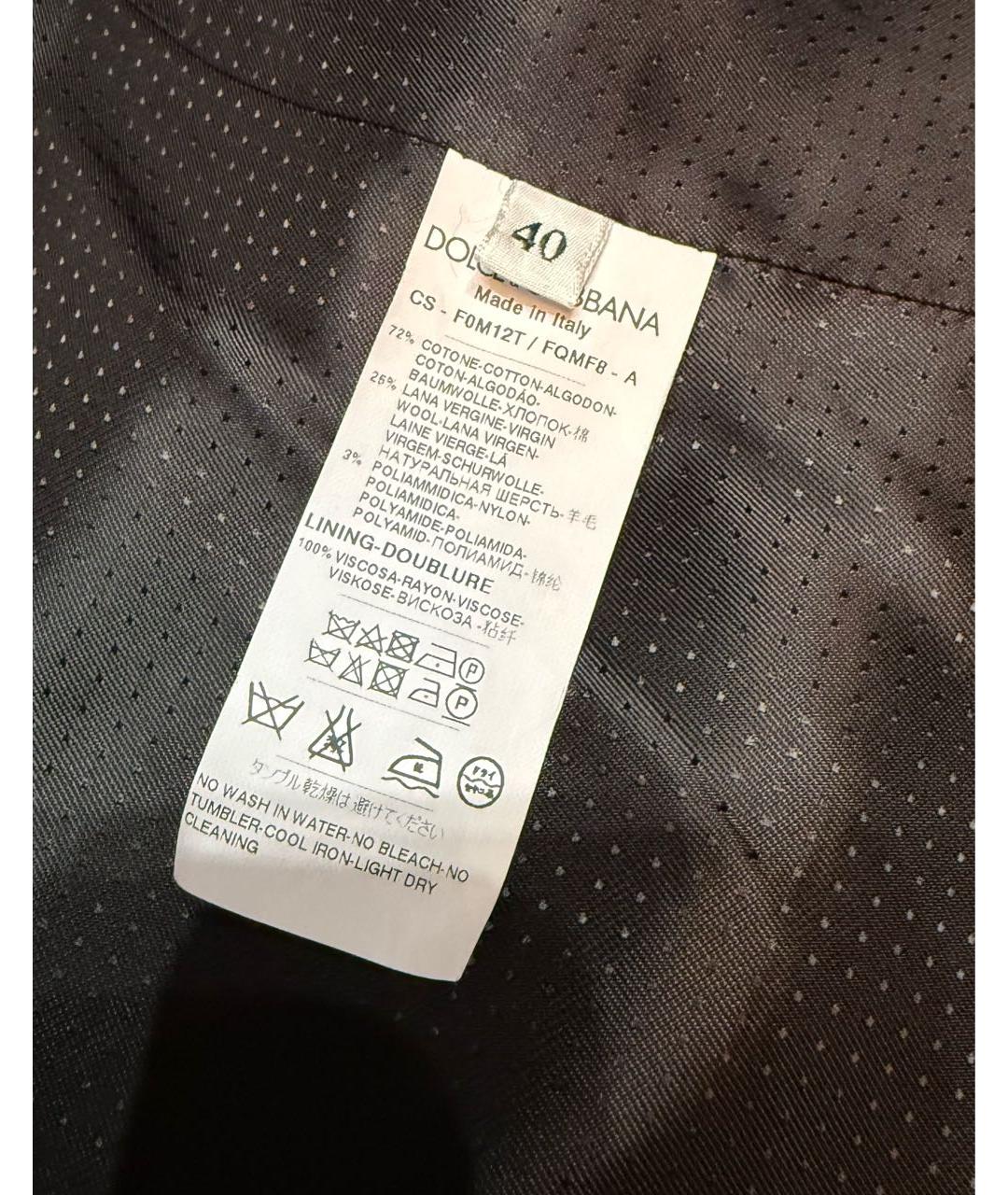 DOLCE&GABBANA Мульти шерстяной жакет/пиджак, фото 5