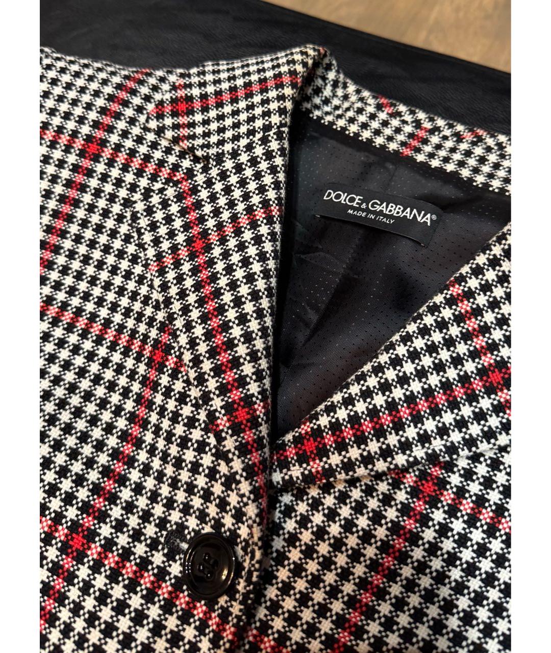 DOLCE&GABBANA Мульти шерстяной жакет/пиджак, фото 6