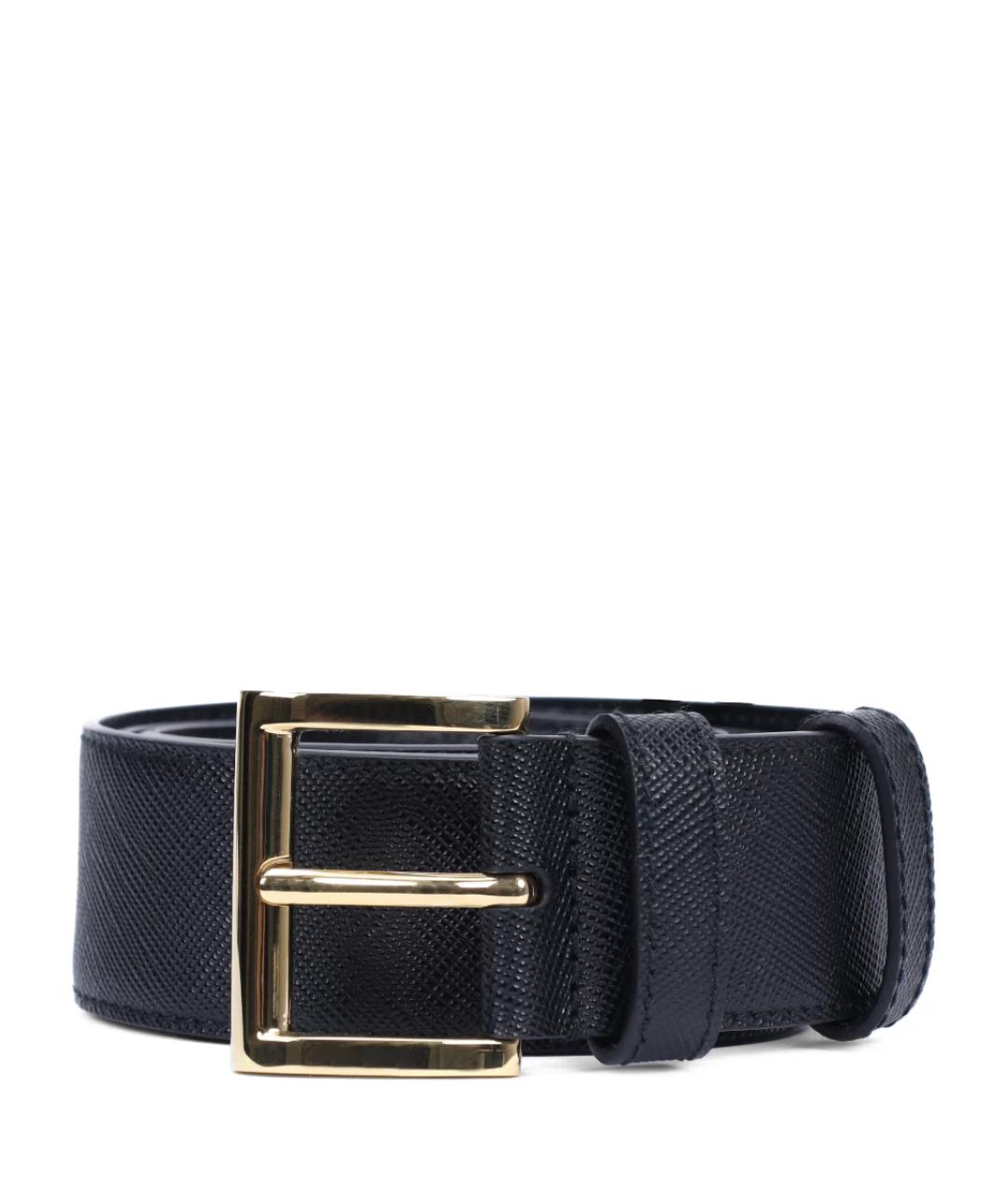 PRADA Черный кожаный ремень, фото 1