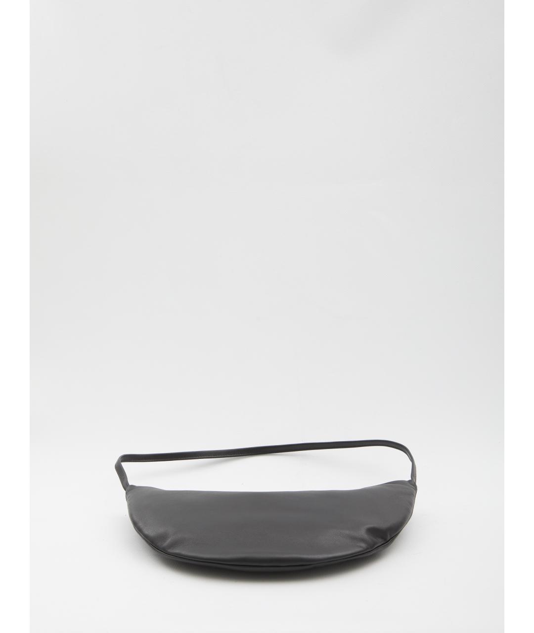 THE ROW Черная кожаная сумка через плечо, фото 2