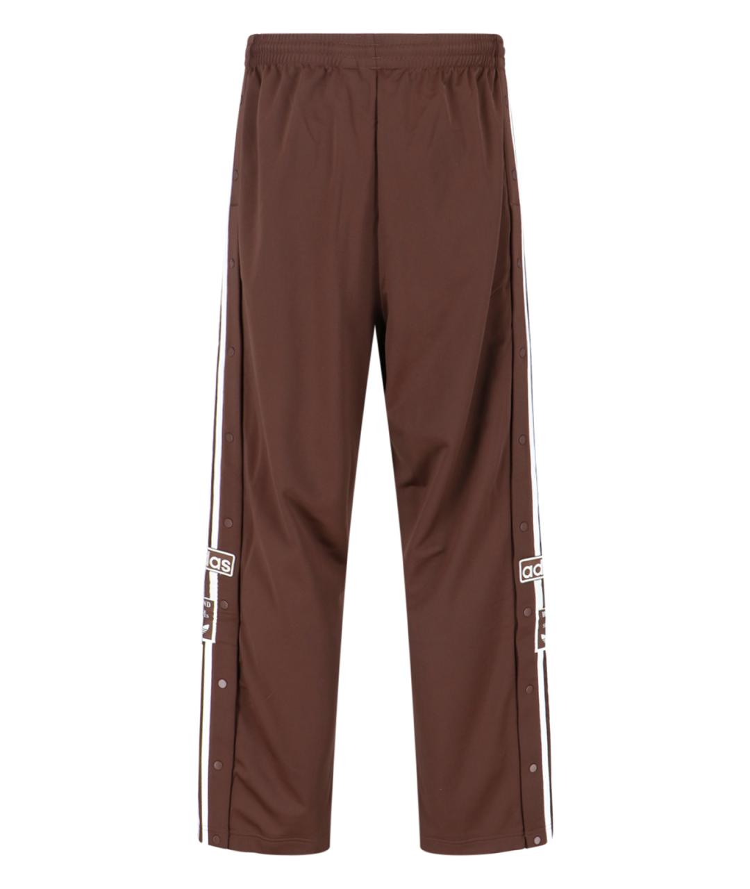ADIDAS Коричневые полиэстеровые повседневные брюки, фото 2