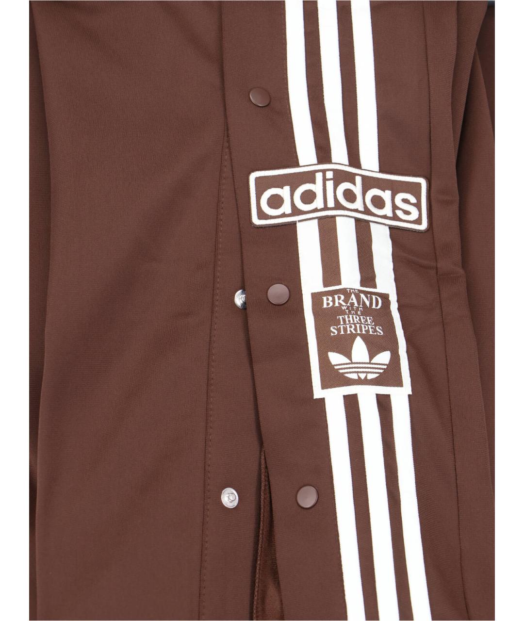 ADIDAS Коричневые полиэстеровые повседневные брюки, фото 5