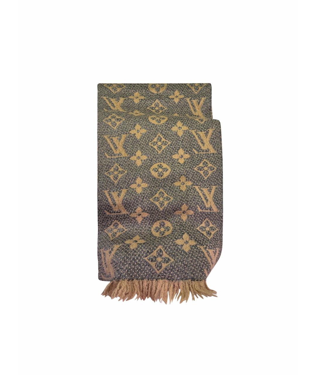 LOUIS VUITTON Бежевый шерстяной шарф, фото 1