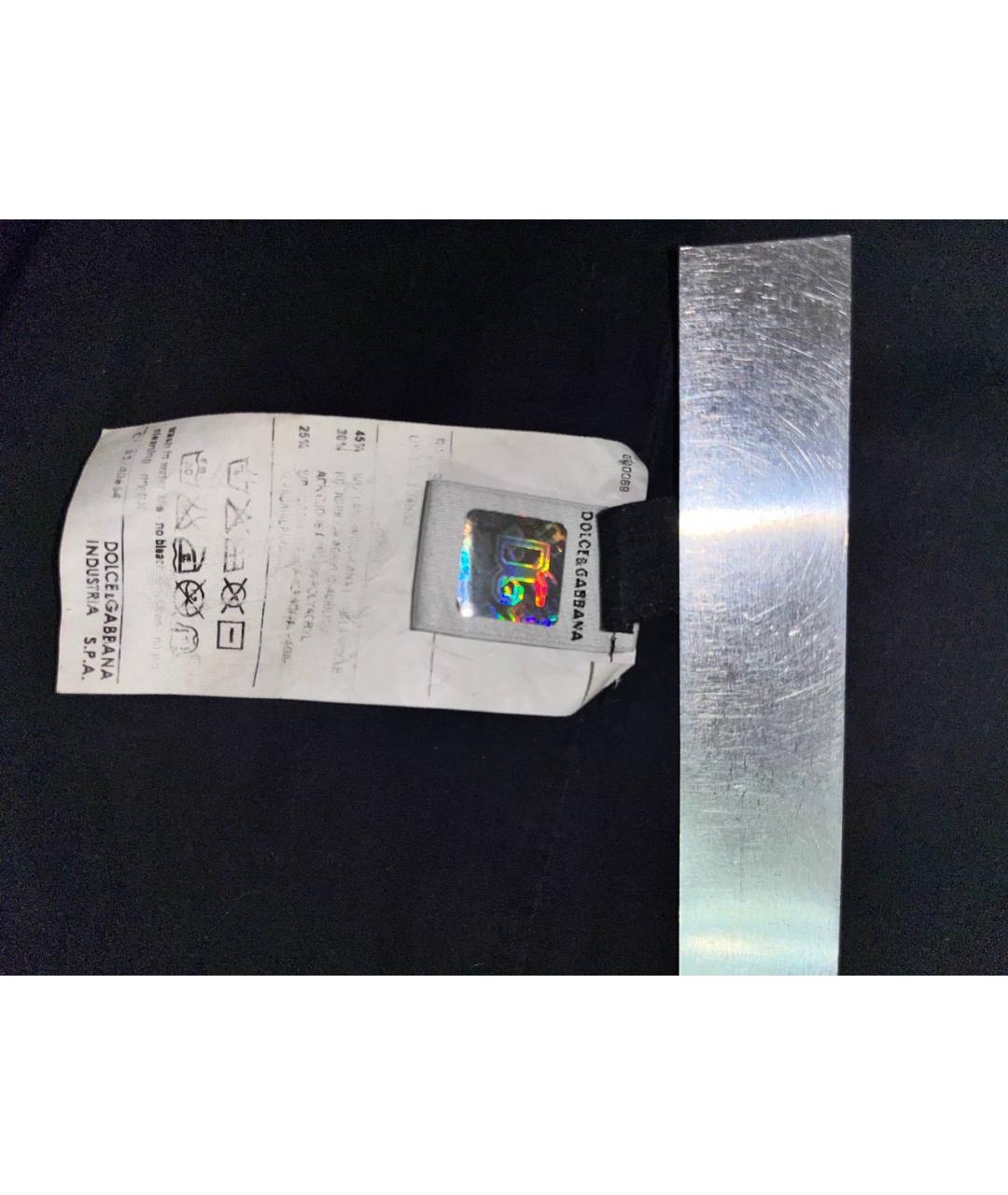 DOLCE&GABBANA Черный шерстяной жакет/пиджак, фото 6