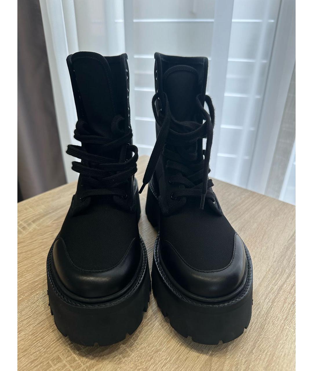 CELINE Черные текстильные ботинки, фото 2
