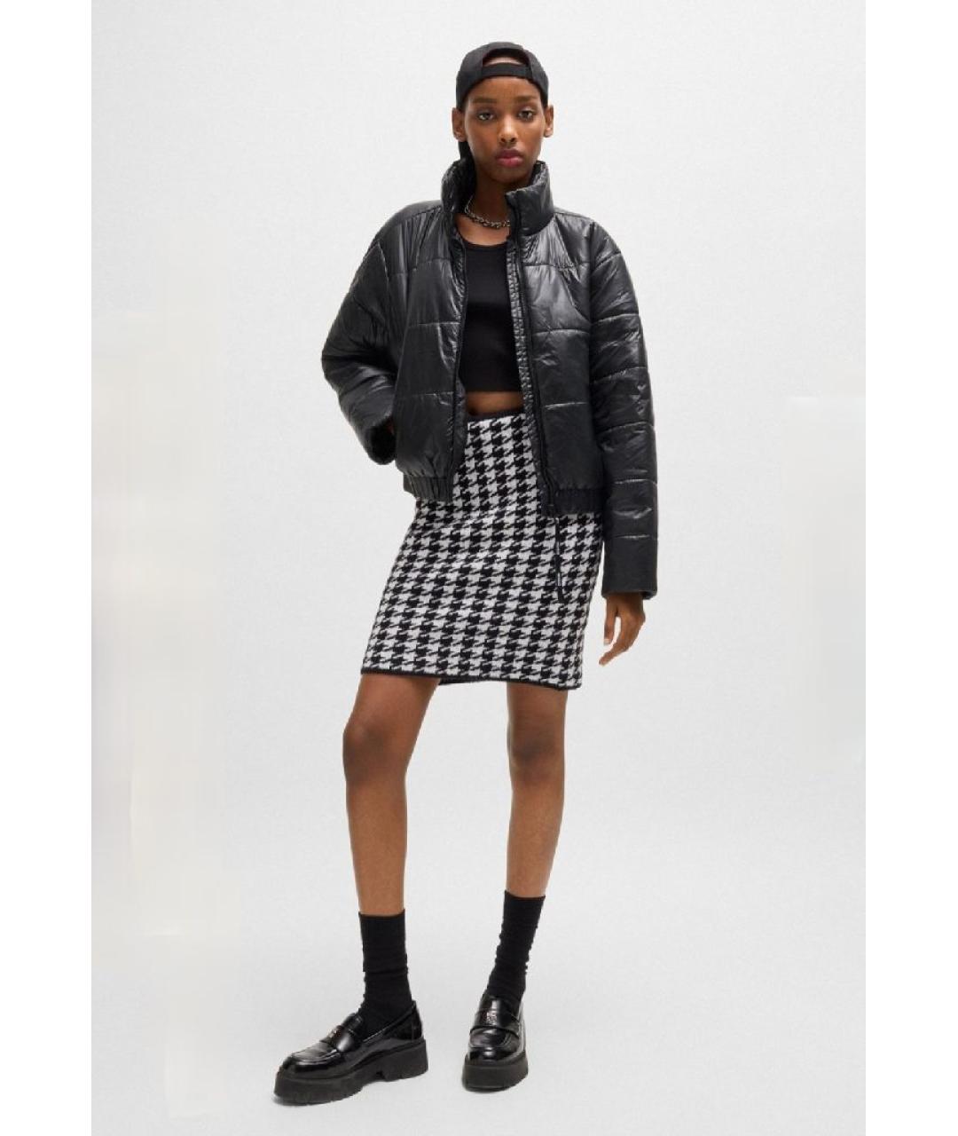 HUGO Мульти хлопковая юбка мини, фото 3