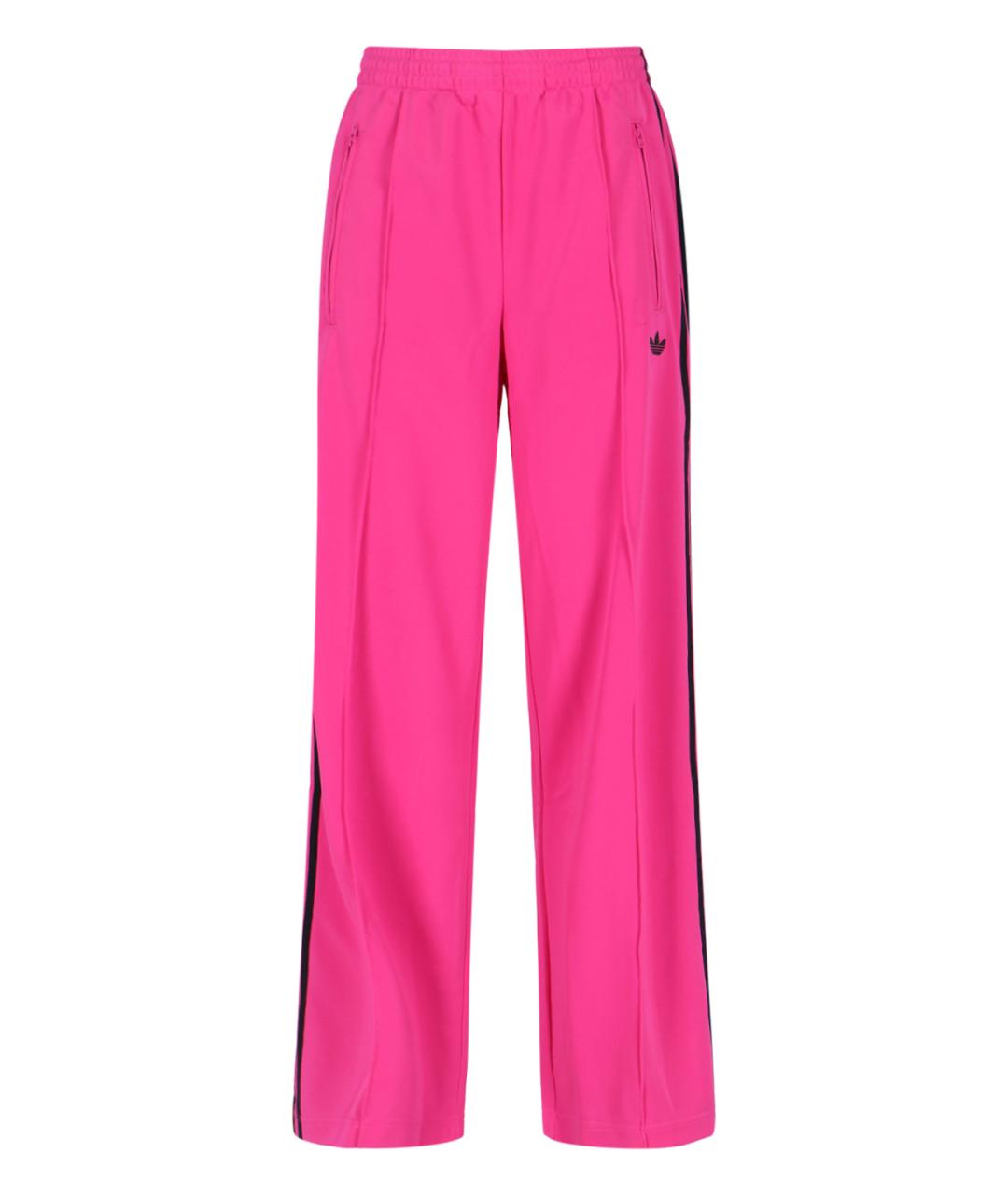 ADIDAS Розовые прямые брюки, фото 1