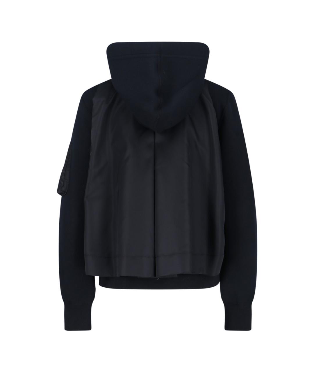 SACAI Черная хлопковая куртка, фото 2