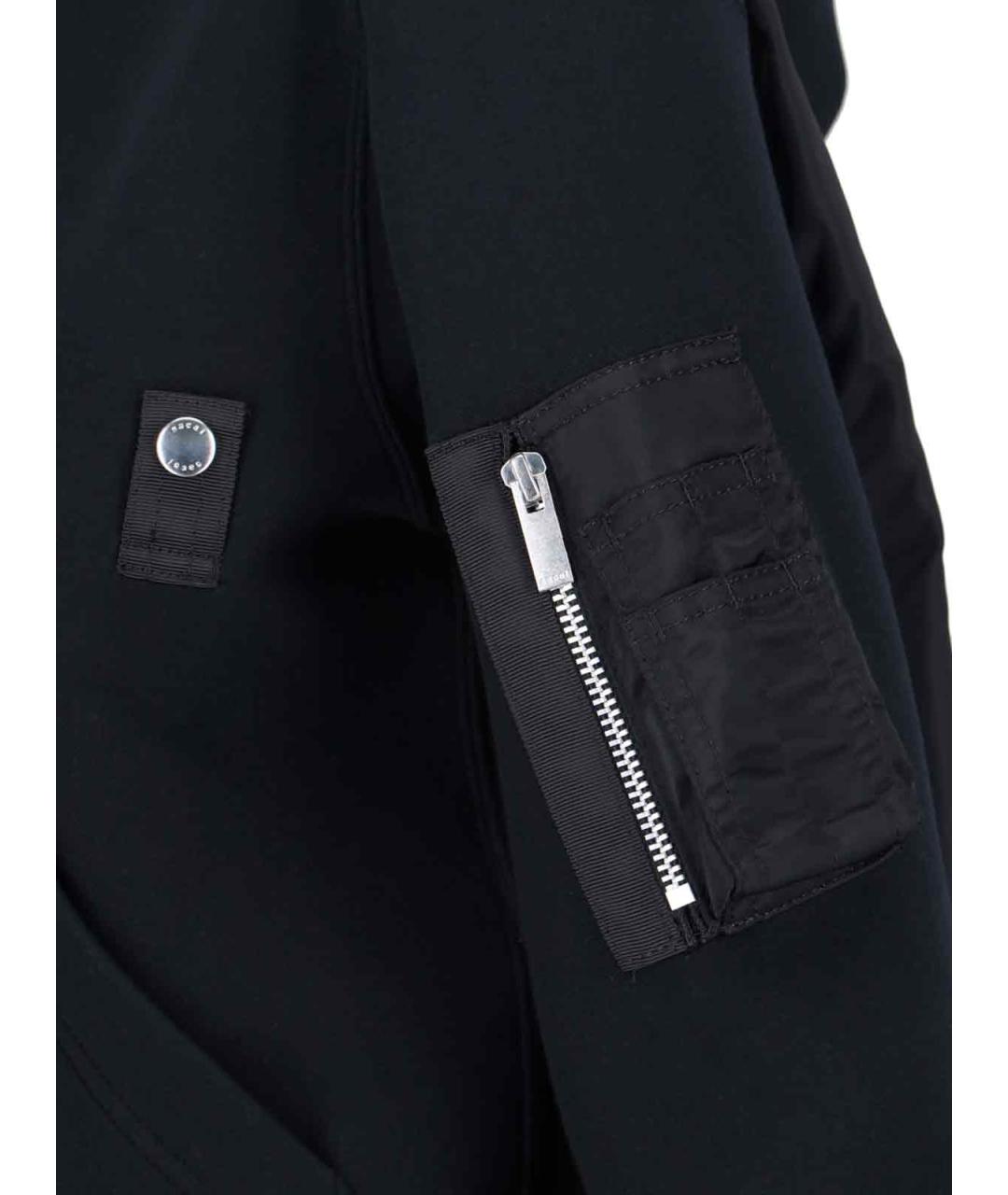 SACAI Черная хлопковая куртка, фото 3