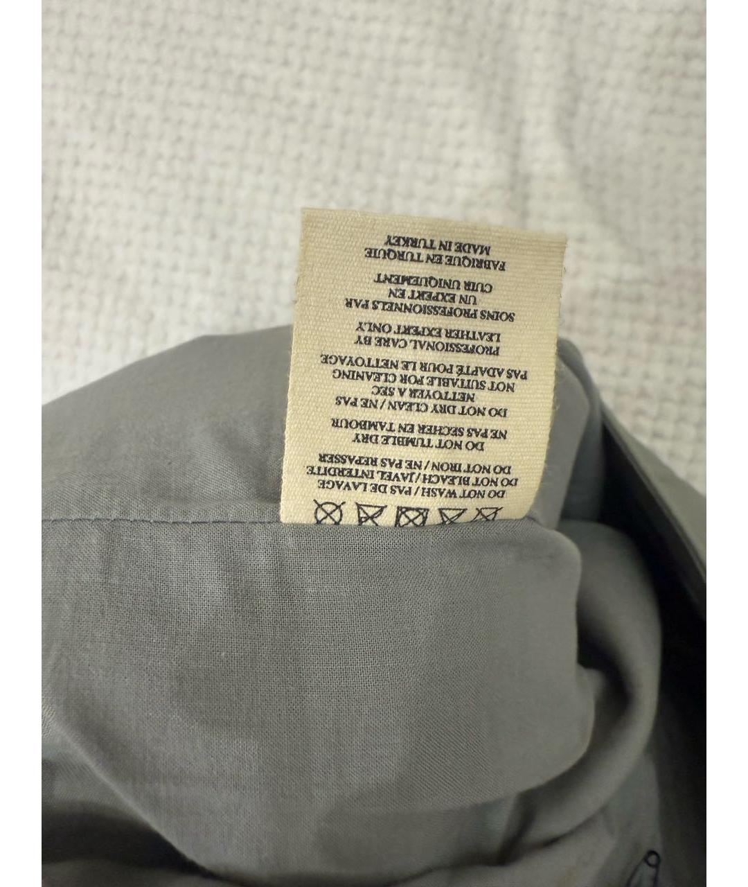 LOULOU STUDIO Зеленые кожаные прямые брюки, фото 6