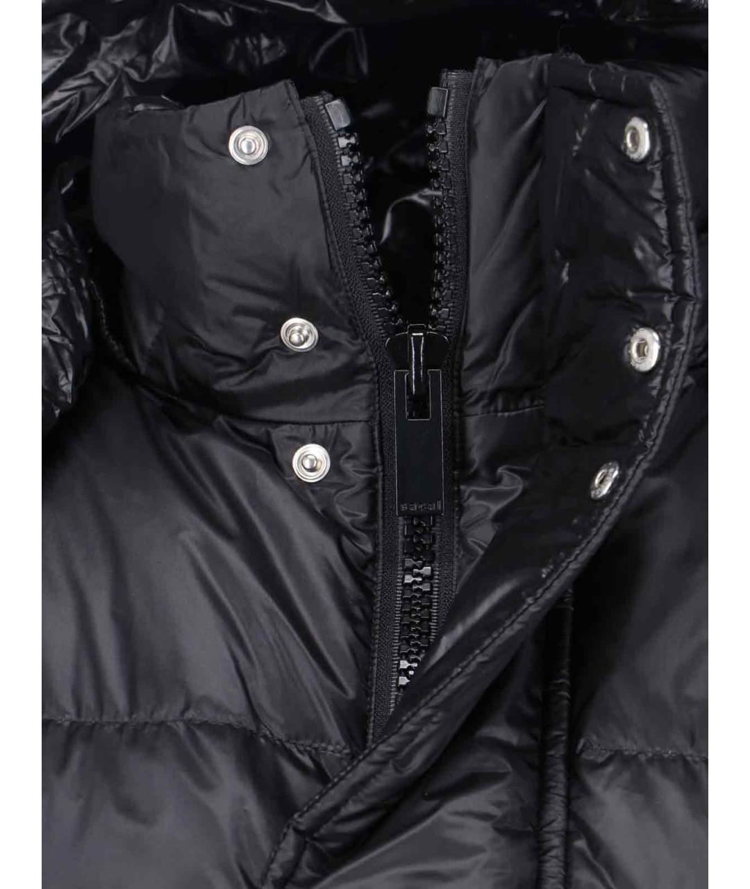 SACAI Черный полиамидовый пуховик, фото 4