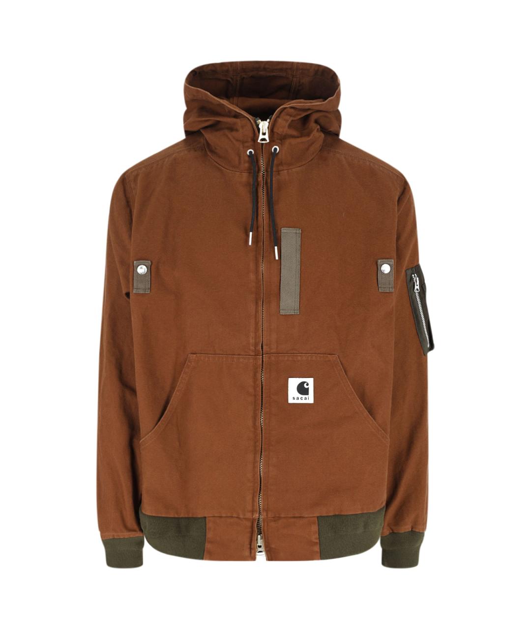 SACAI Коричневая хлопковая куртка, фото 1