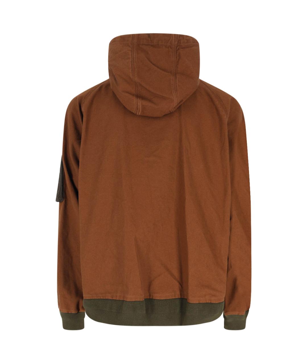 SACAI Коричневая хлопковая куртка, фото 2