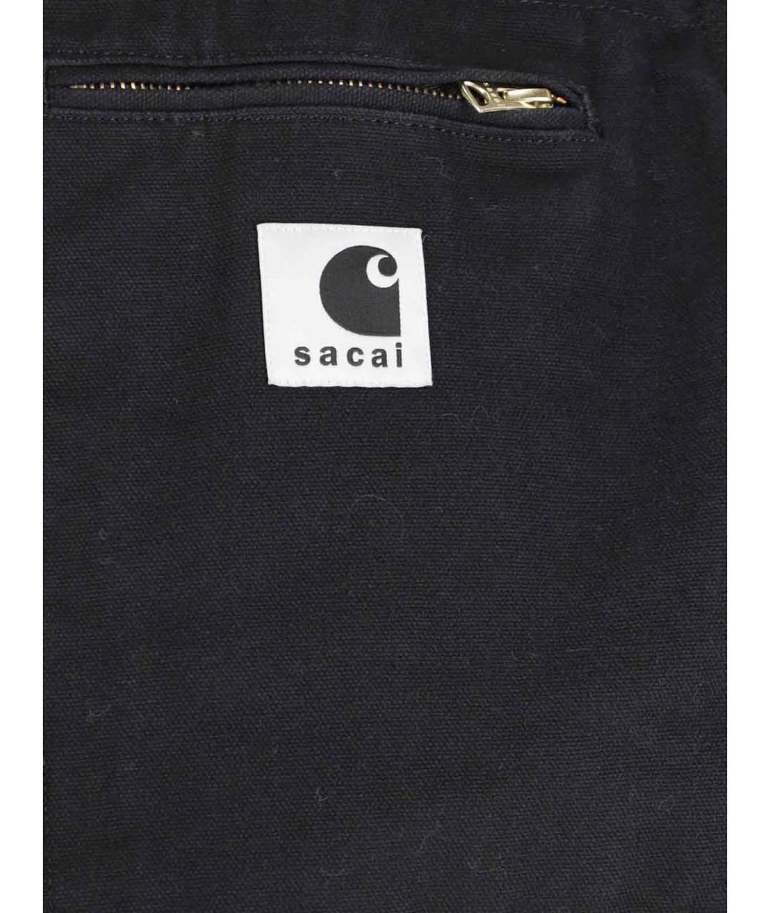 SACAI Черный полиэстеровый пуховик, фото 4