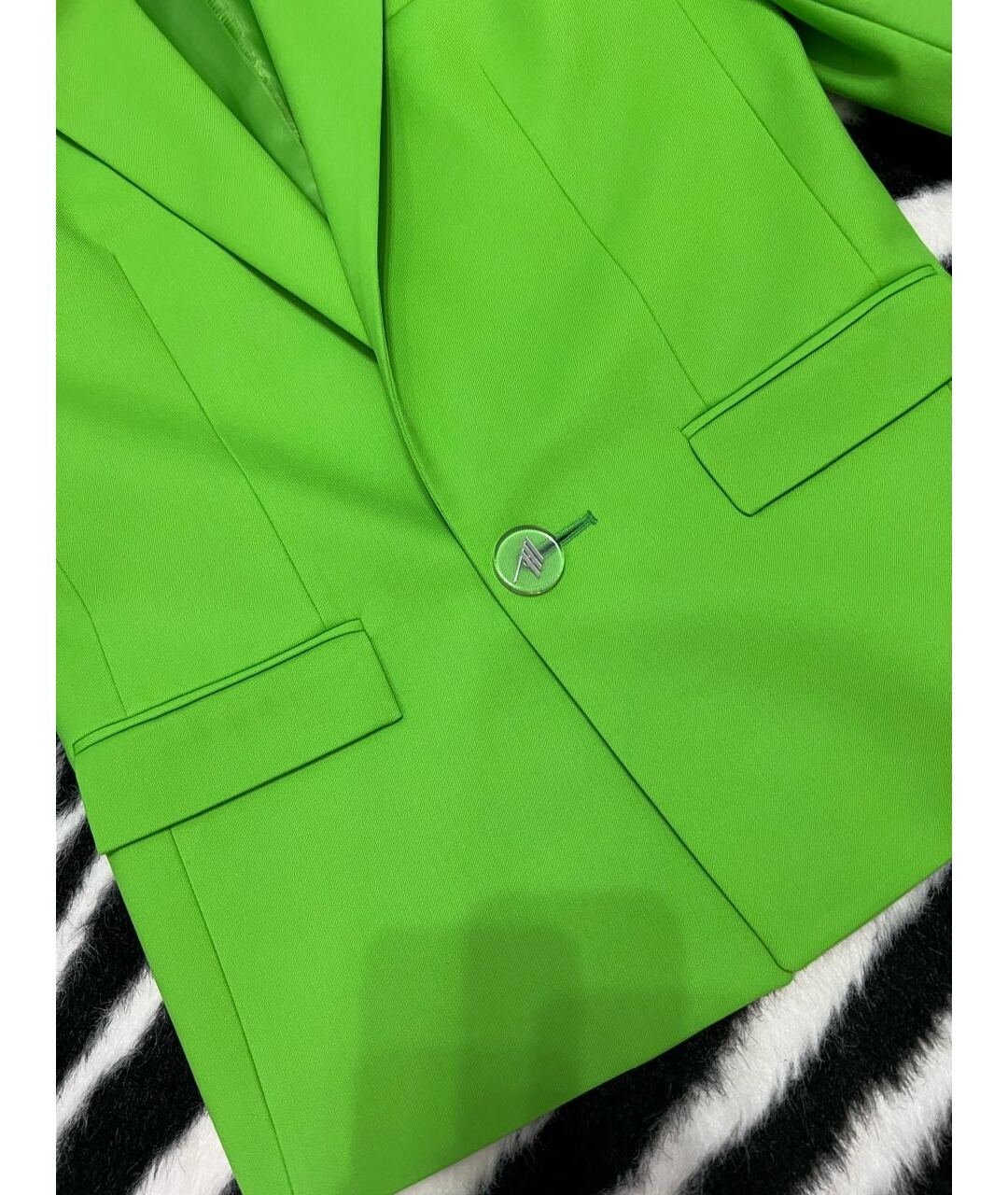 THE ATTICO Зеленый шерстяной жакет/пиджак, фото 4