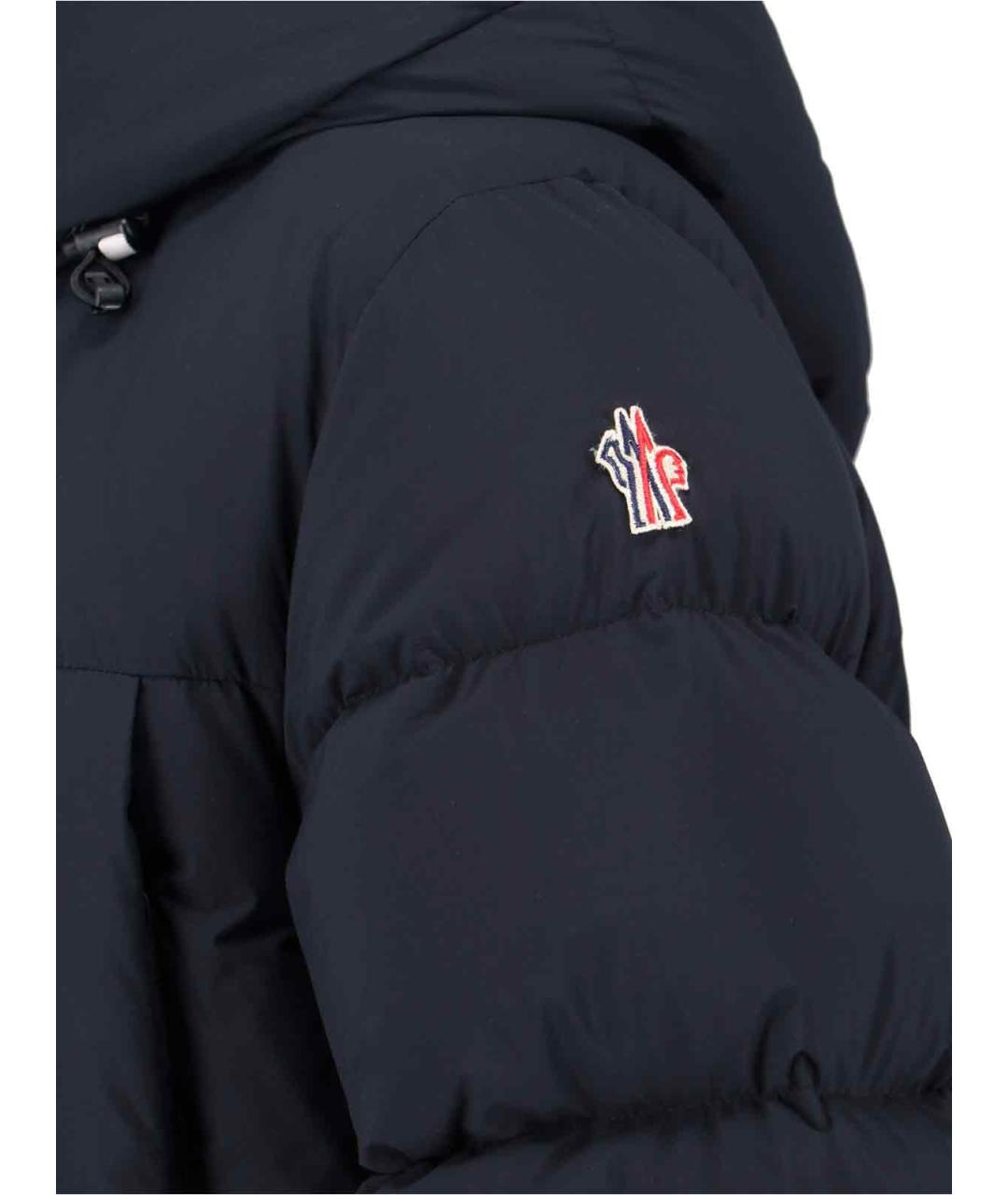 MONCLER GRENOBLE Черный полиэстеровый пуховик, фото 3