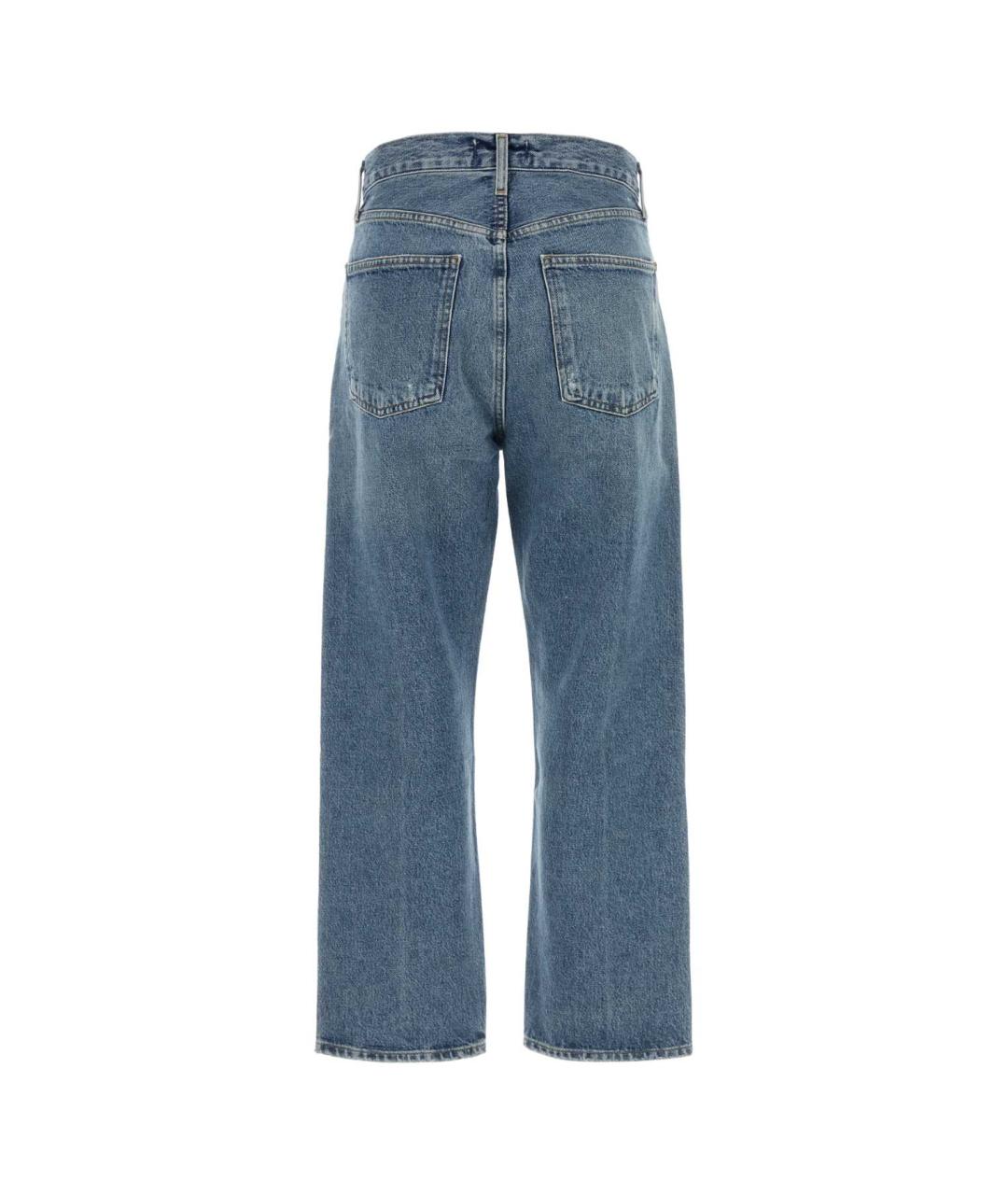 AGOLDE Голубые хлопковые джинсы клеш, фото 2