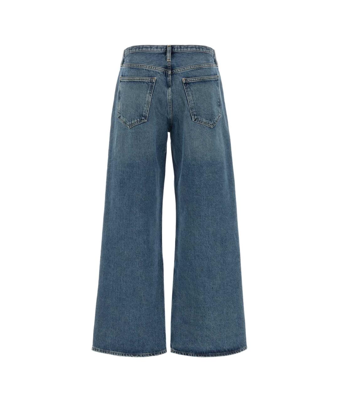 AGOLDE Голубые хлопковые джинсы клеш, фото 2