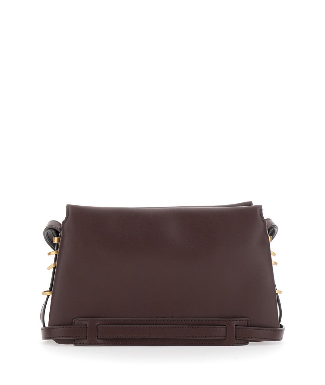 PINKO Бордовая кожаная сумка через плечо, фото 2