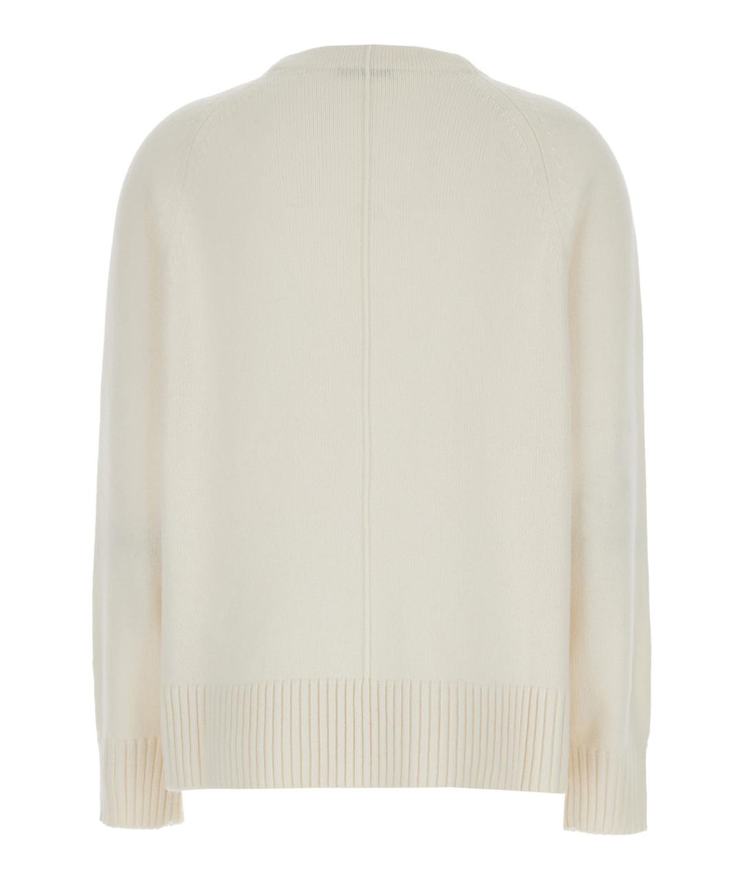 MAX MARA Белый кашемировый джемпер / свитер, фото 2