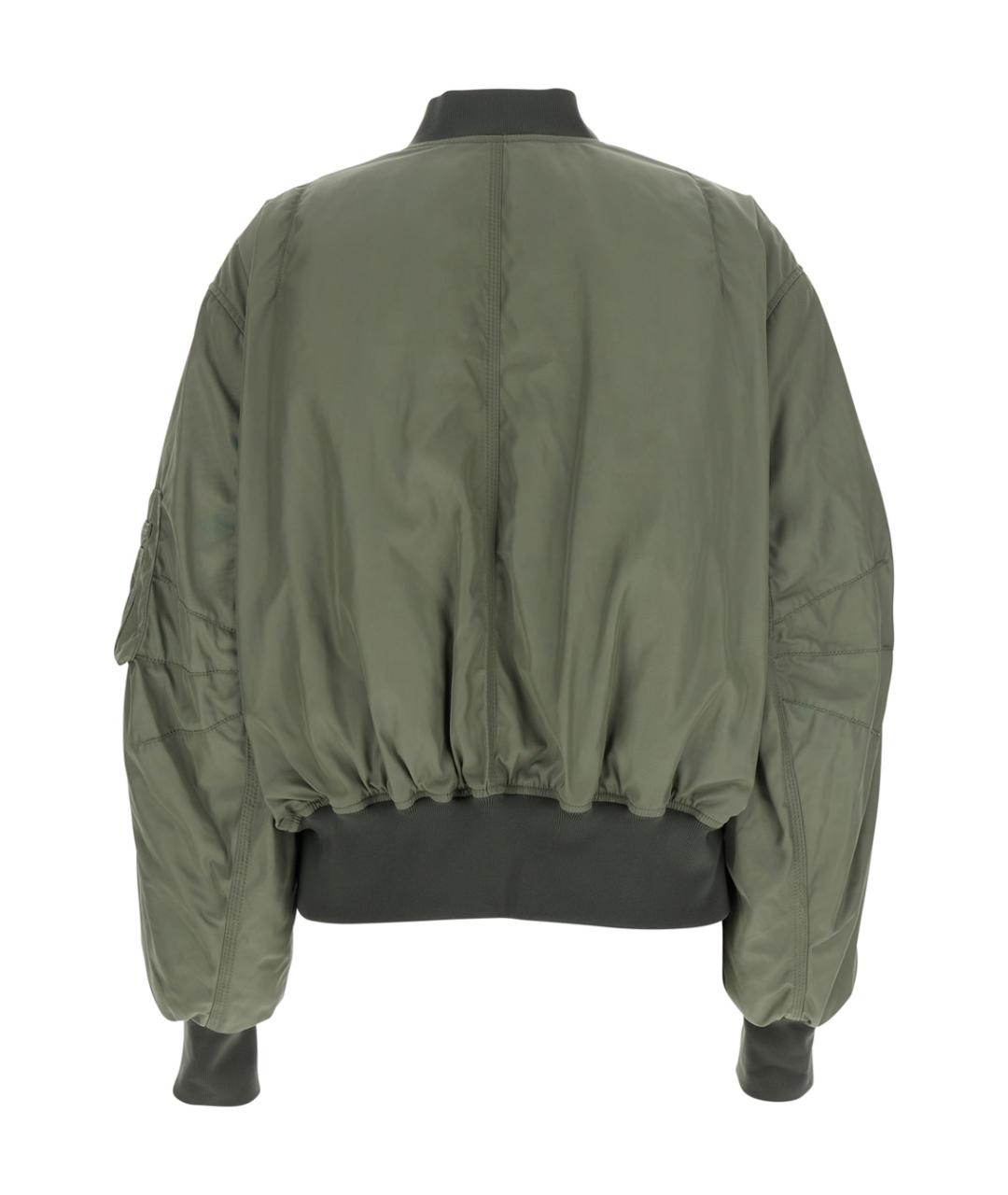 THE ATTICO Зеленая полиэстеровая куртка, фото 2