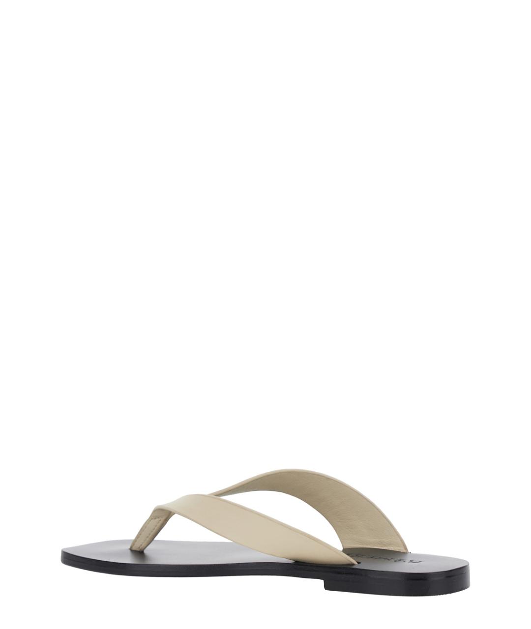 A.EMERY Белые кожаные сандалии, фото 3