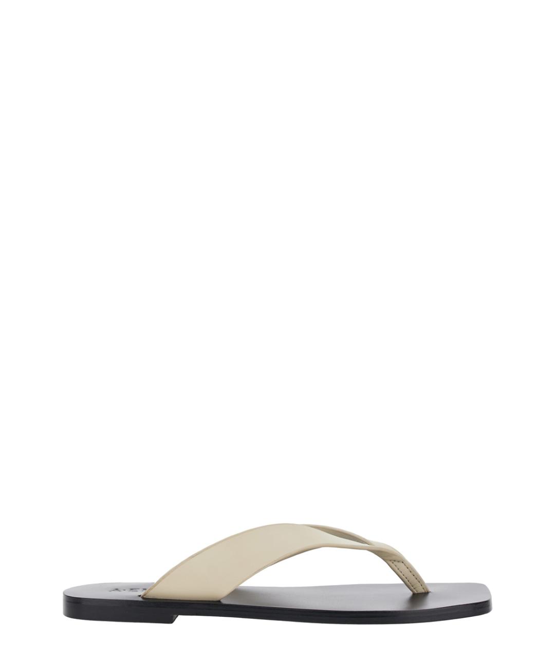 A.EMERY Белые кожаные сандалии, фото 1