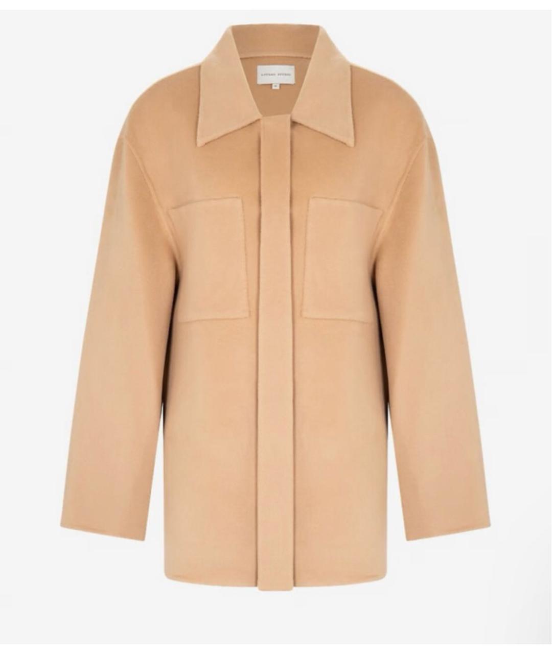 LOULOU STUDIO Бежевое шерстяное пальто, фото 9