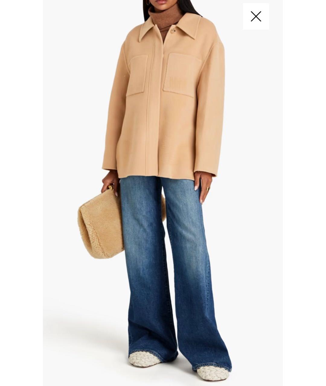 LOULOU STUDIO Бежевое шерстяное пальто, фото 7