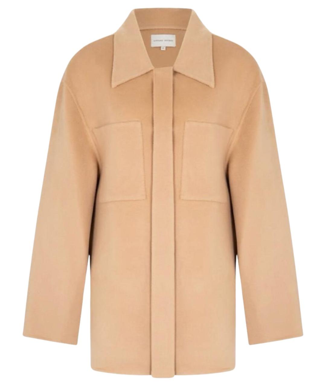 LOULOU STUDIO Бежевое шерстяное пальто, фото 1