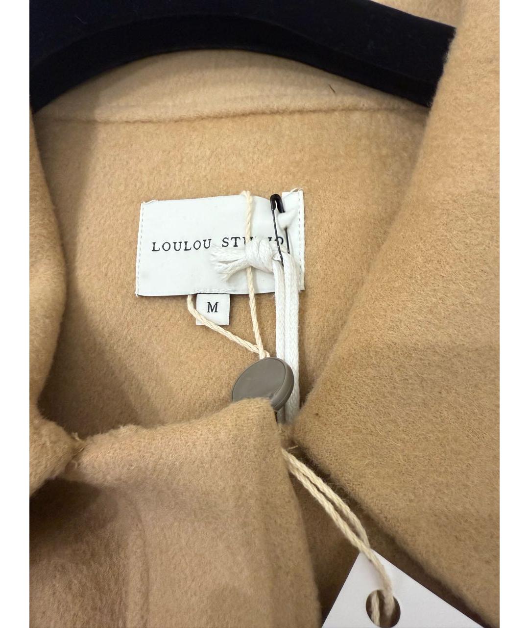 LOULOU STUDIO Бежевое шерстяное пальто, фото 3