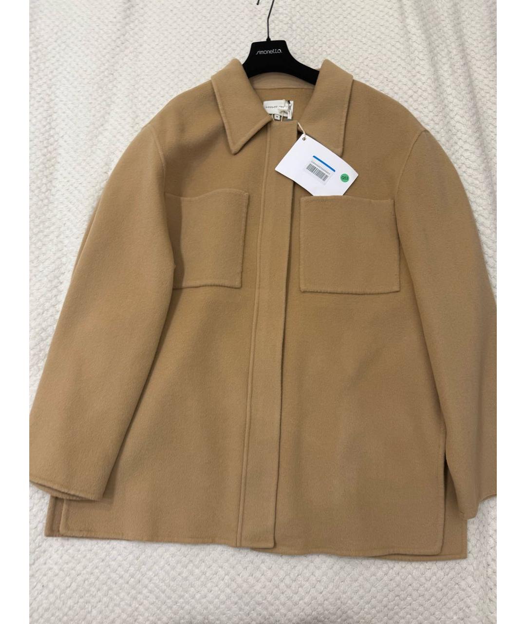 LOULOU STUDIO Бежевое шерстяное пальто, фото 2