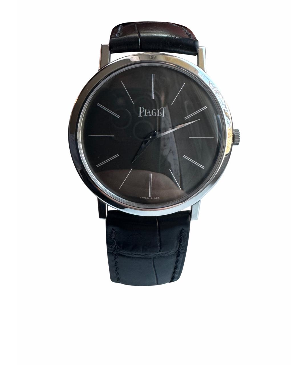 PIAGET Черные часы из белого золота, фото 1