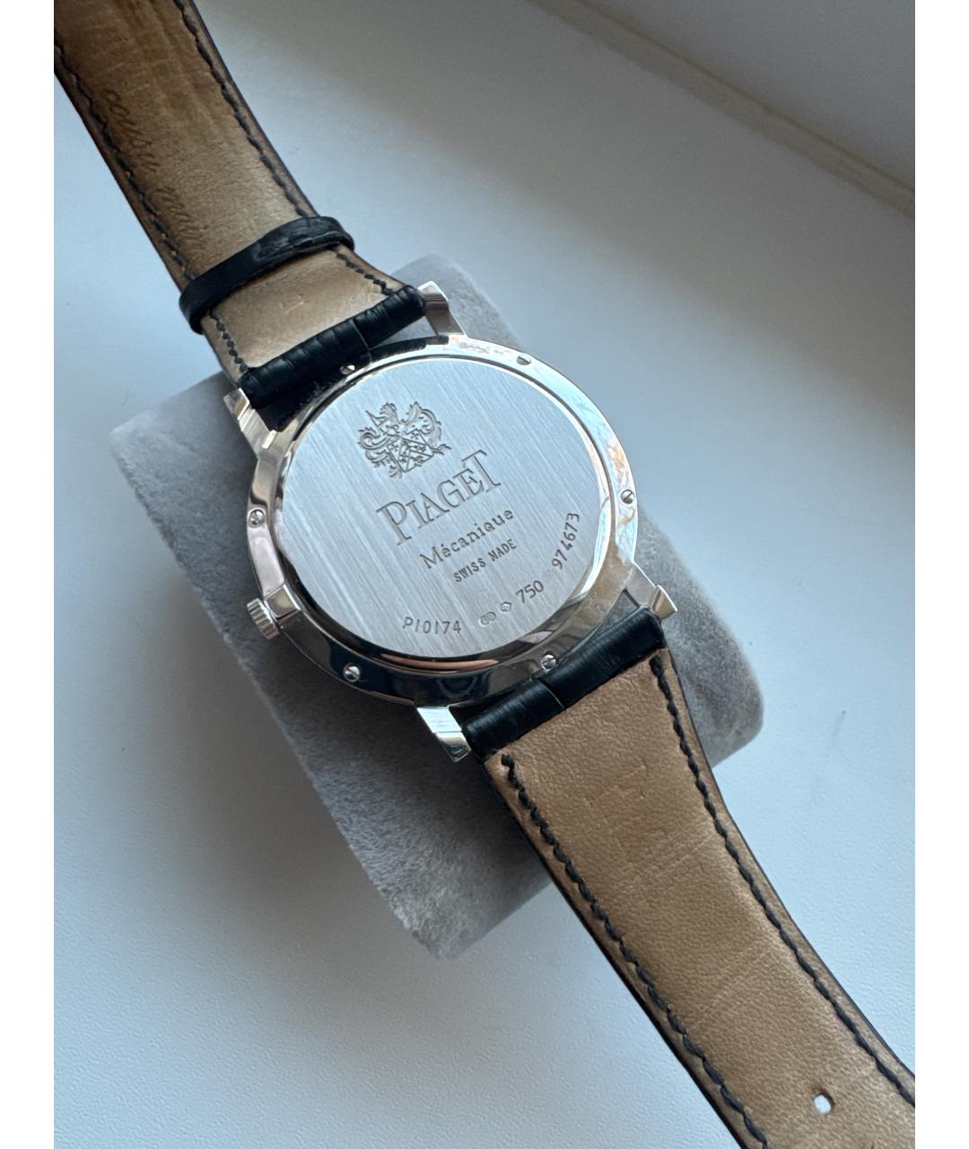 PIAGET Черные часы из белого золота, фото 6