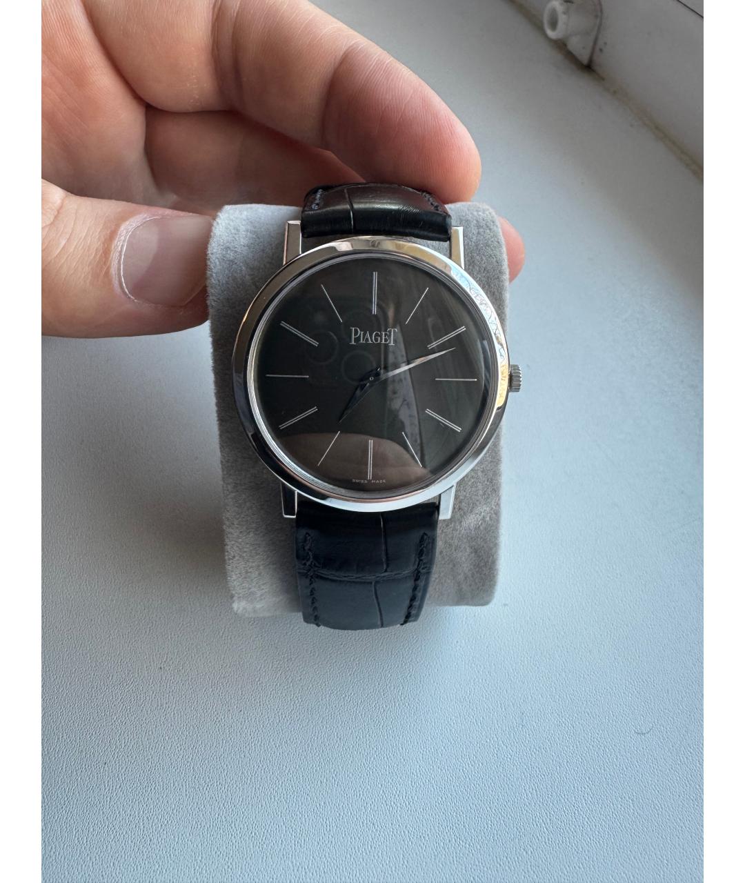 PIAGET Черные часы из белого золота, фото 7