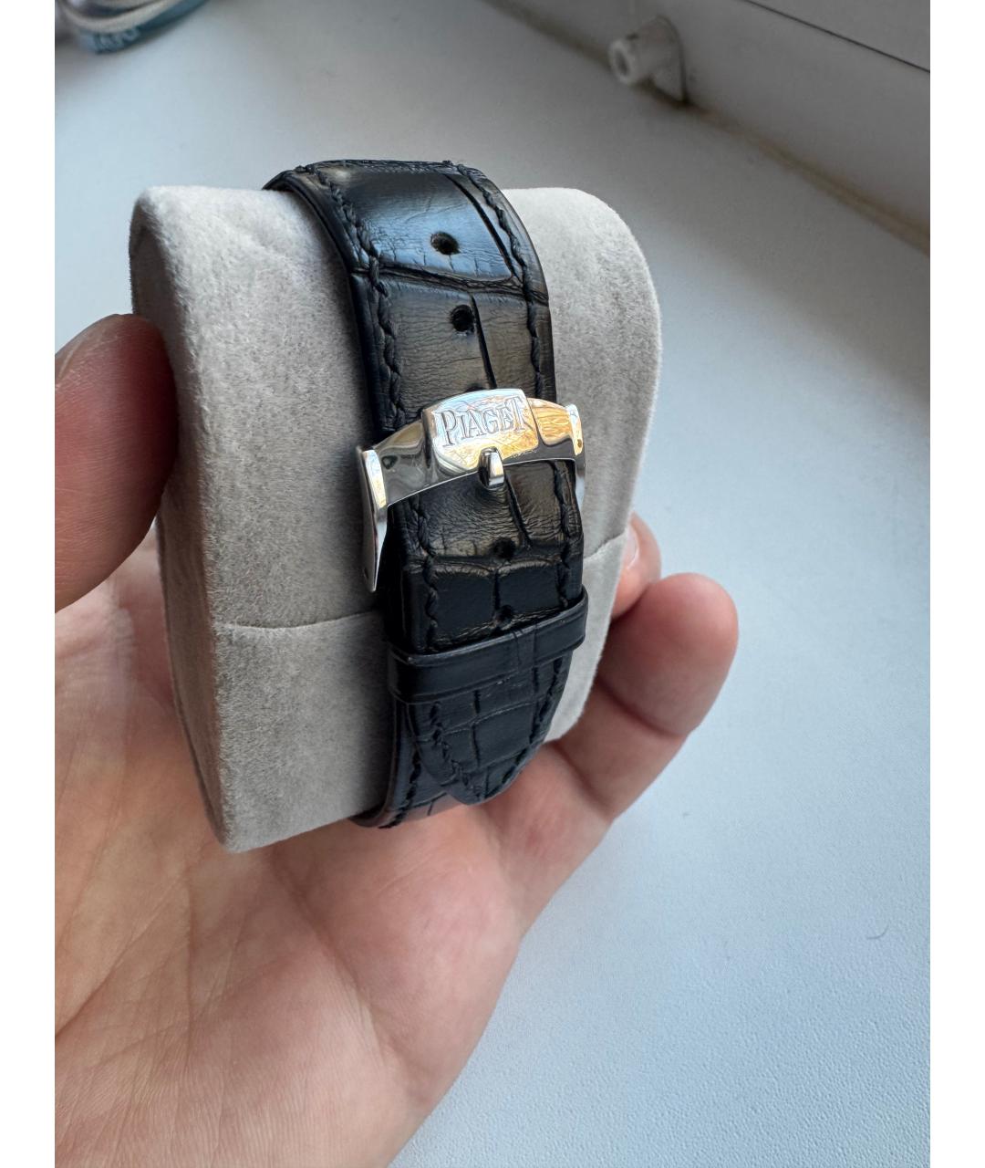 PIAGET Черные часы из белого золота, фото 5