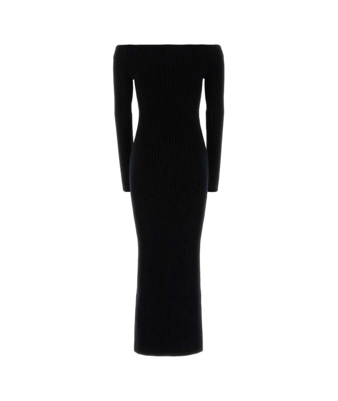 MAX MARA Черное шерстяное вечернее платье, фото 2