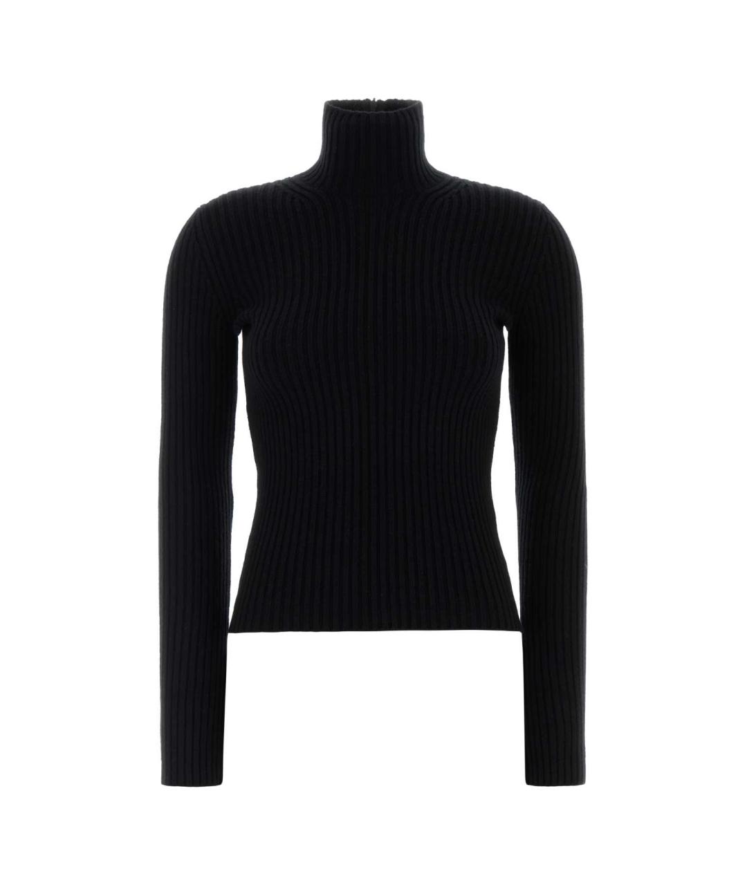 MAX MARA Черная шерстяная водолазка, фото 1