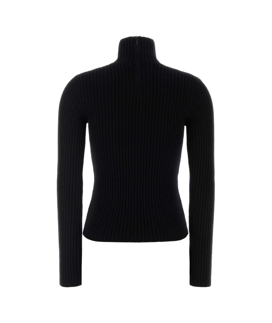 MAX MARA Черная шерстяная водолазка, фото 2