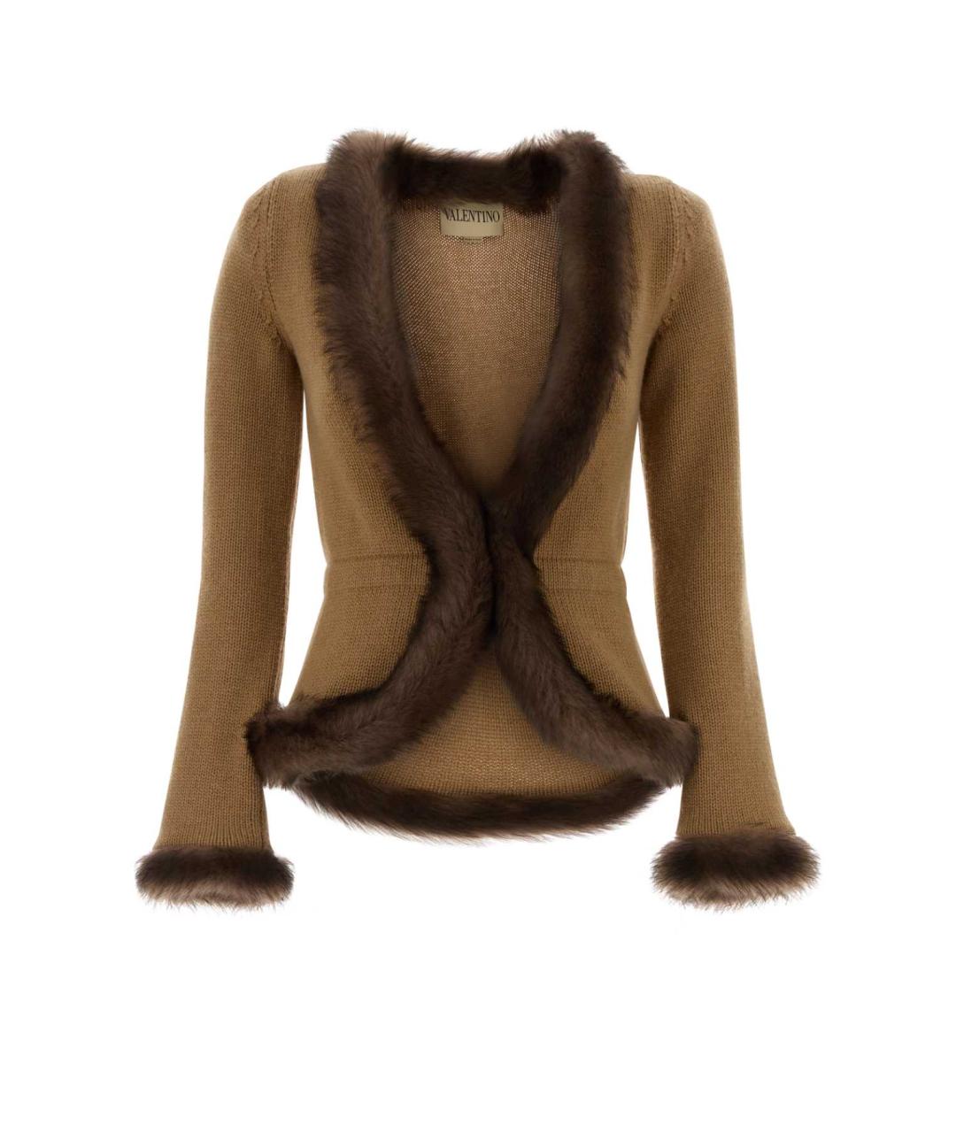 VALENTINO Бежевый кашемировый жакет/пиджак, фото 1