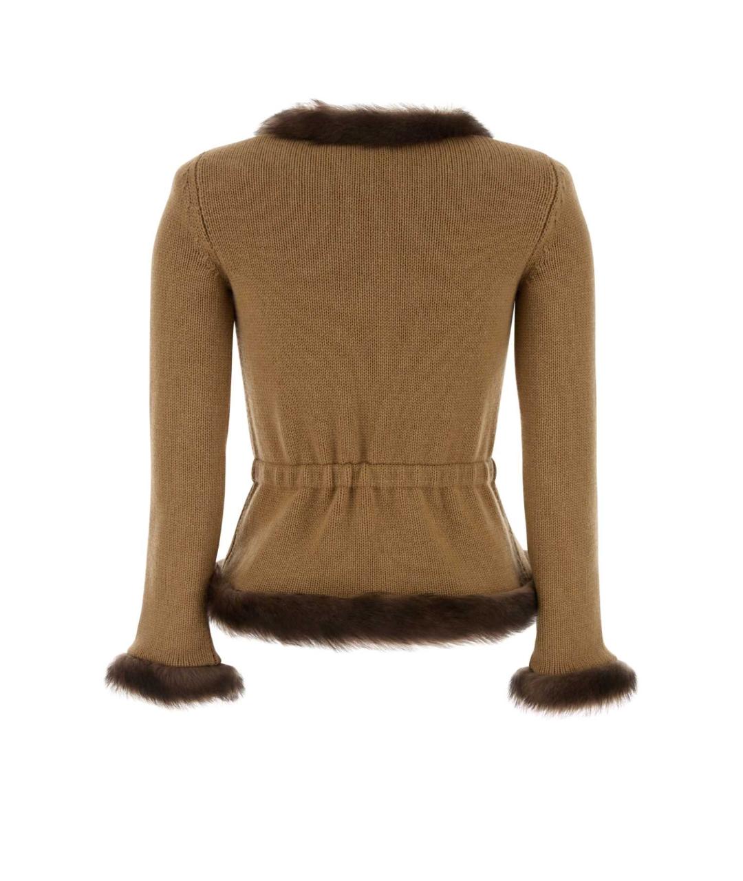 VALENTINO Бежевый кашемировый жакет/пиджак, фото 2