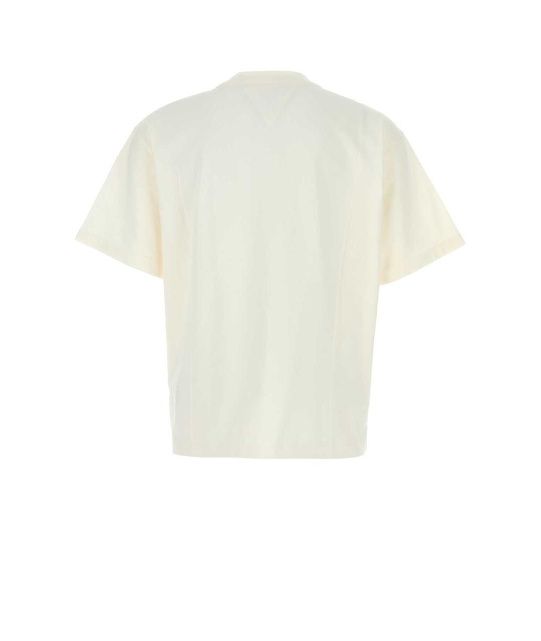 BOTTEGA VENETA Белая хлопковая футболка, фото 2